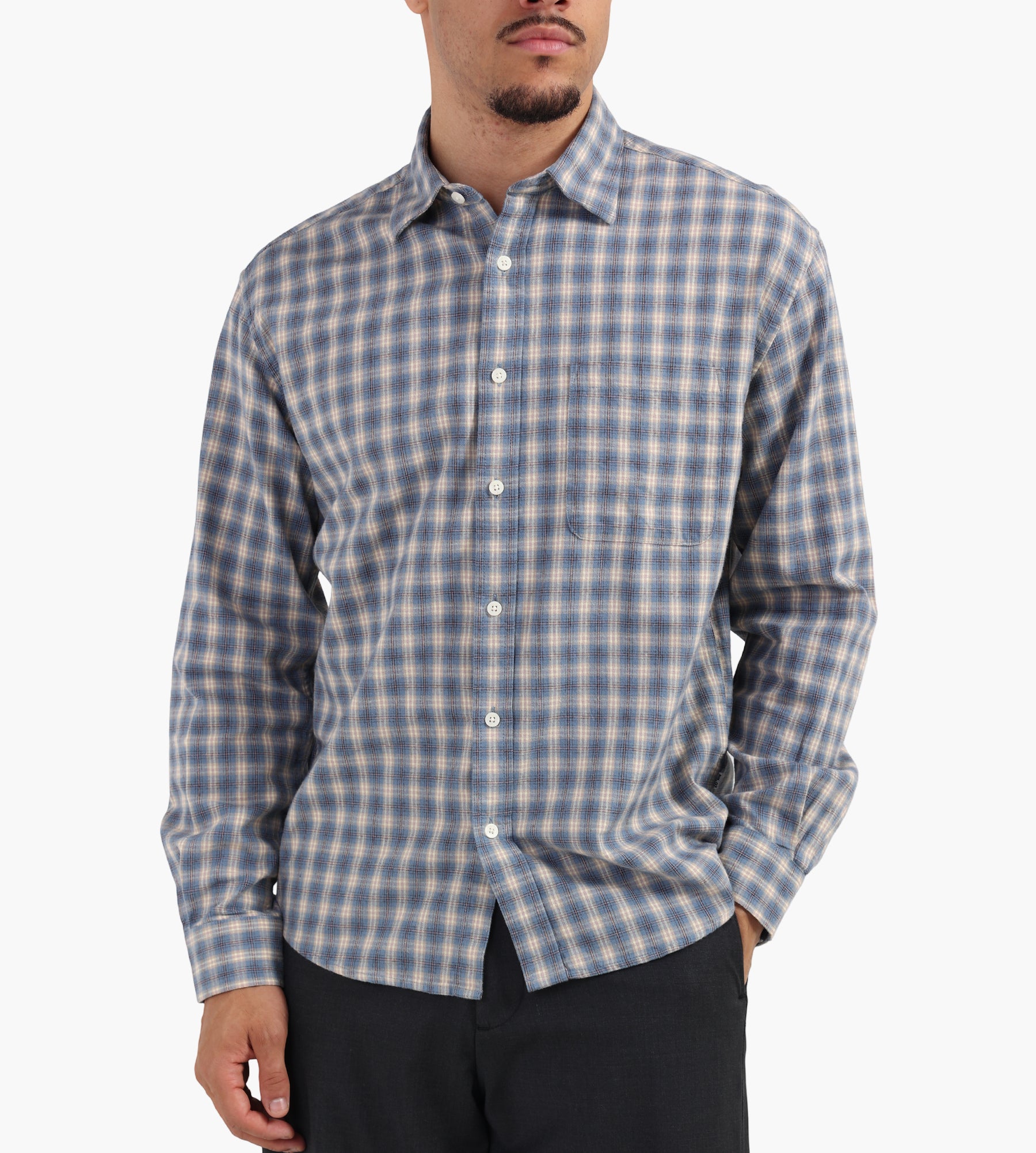 NN.07 Deon 5465 Shirt Blue Check