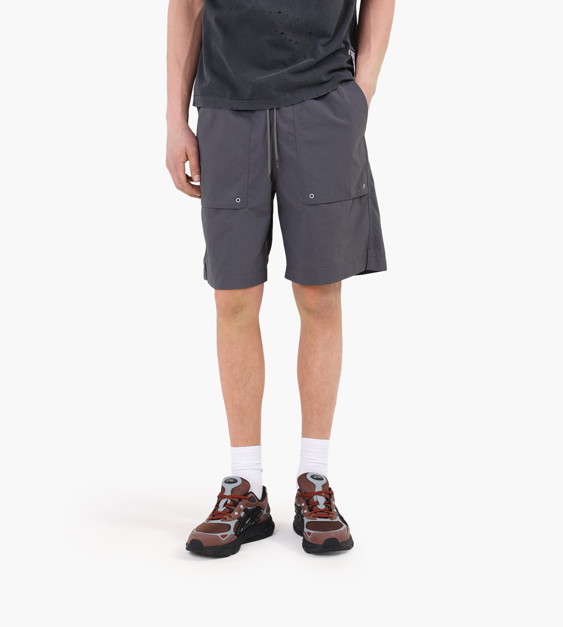 Norse Projects Sund Relaxed Recycled Nylon Swimmers Graphite