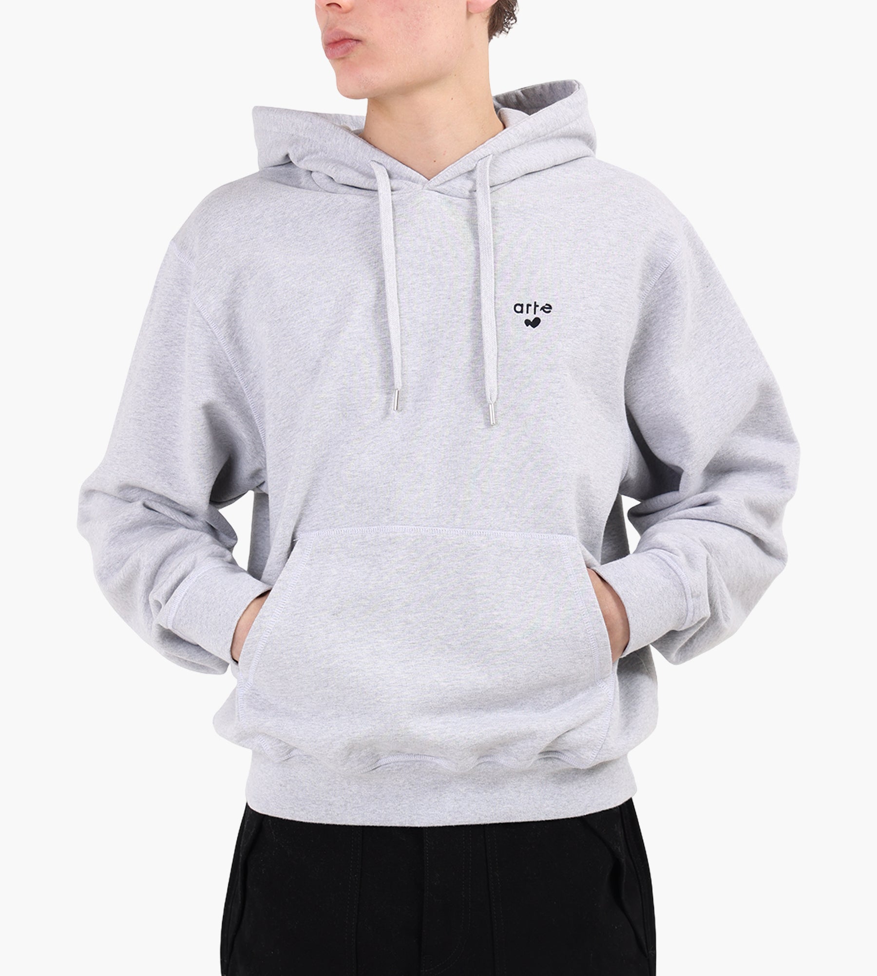 Arte Antwerp Heart Logo Hoodie Grey
