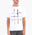 Wild Animals Windowpane Black T-Shirt White