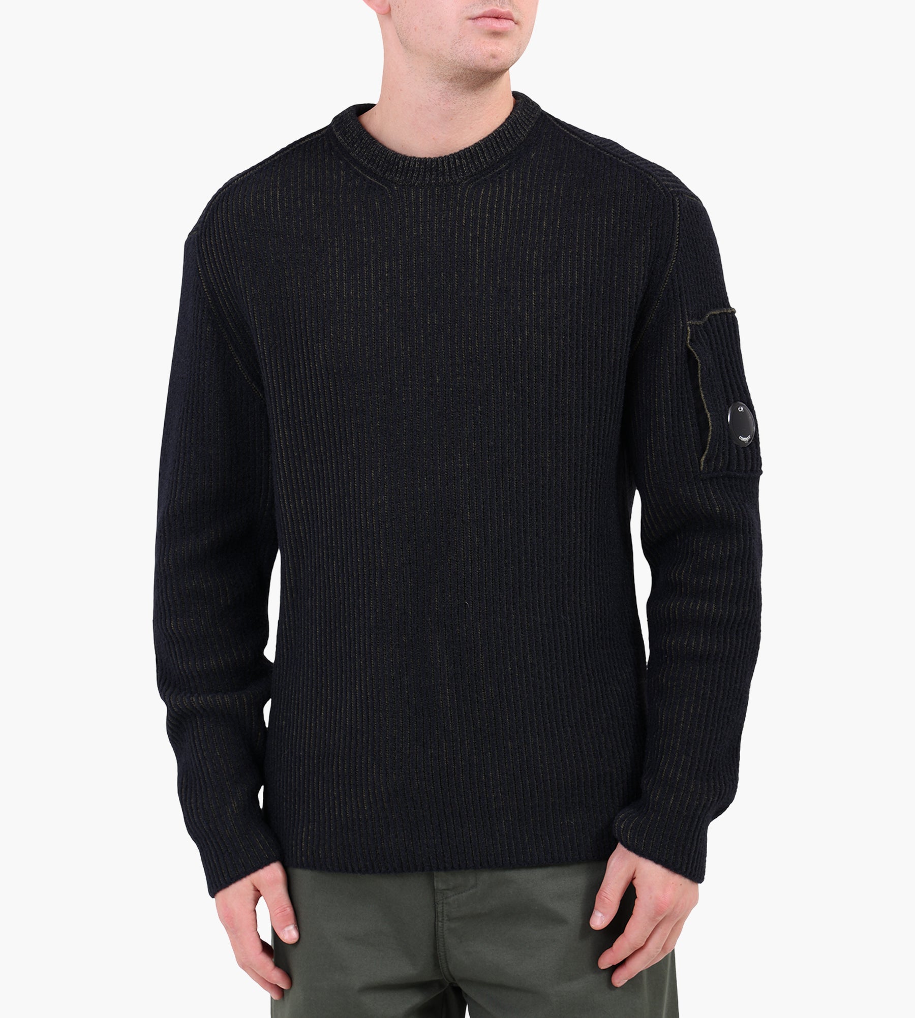 C.P. Company Knitwear Crew Neck In Fleece Knit Capers