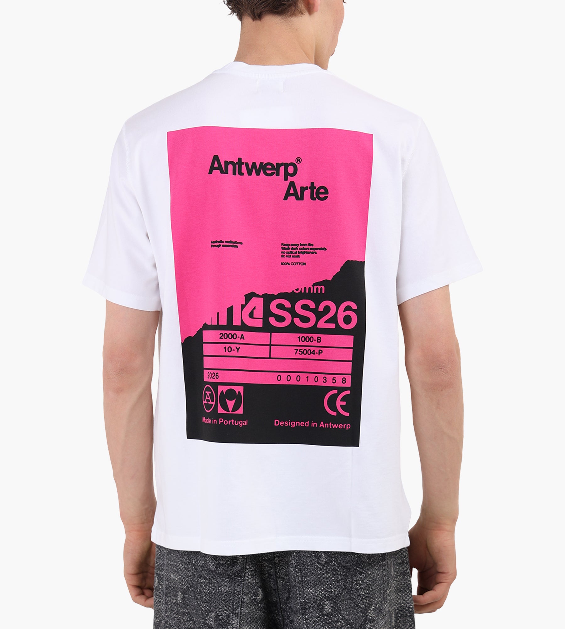 Arte Antwerp Back Poster T-shirt White