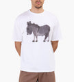Wild Animals Donkey Adult T-shirt White