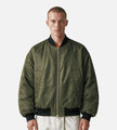 New Amsterdam Surf Association Reversible Bomber Jacket Army Green Orange