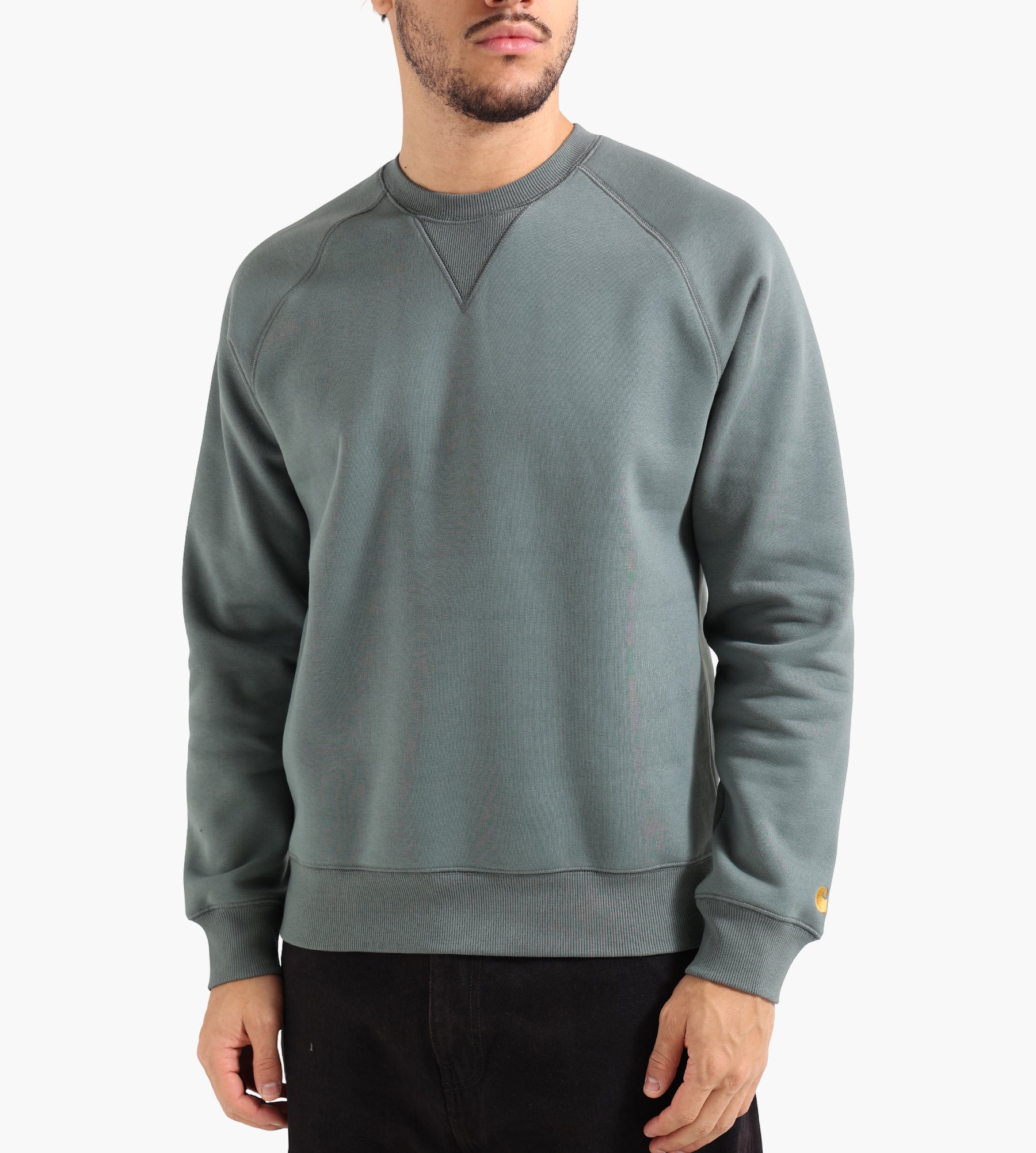 Carhartt WIP Chase Sweater Velvet Green Gold