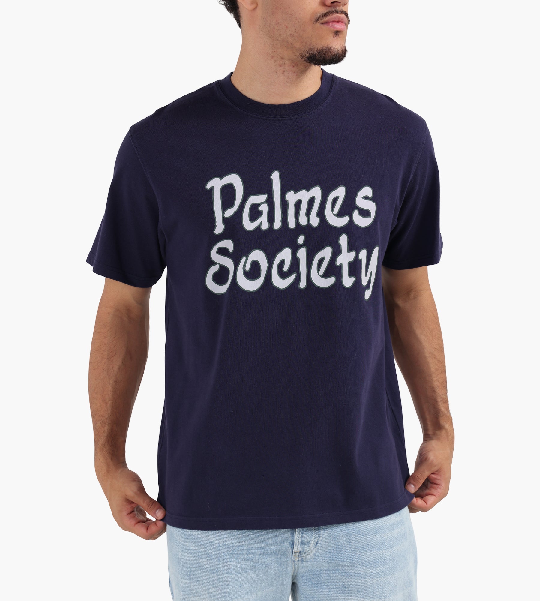 Palmes Society T-Shirt Dark Blue