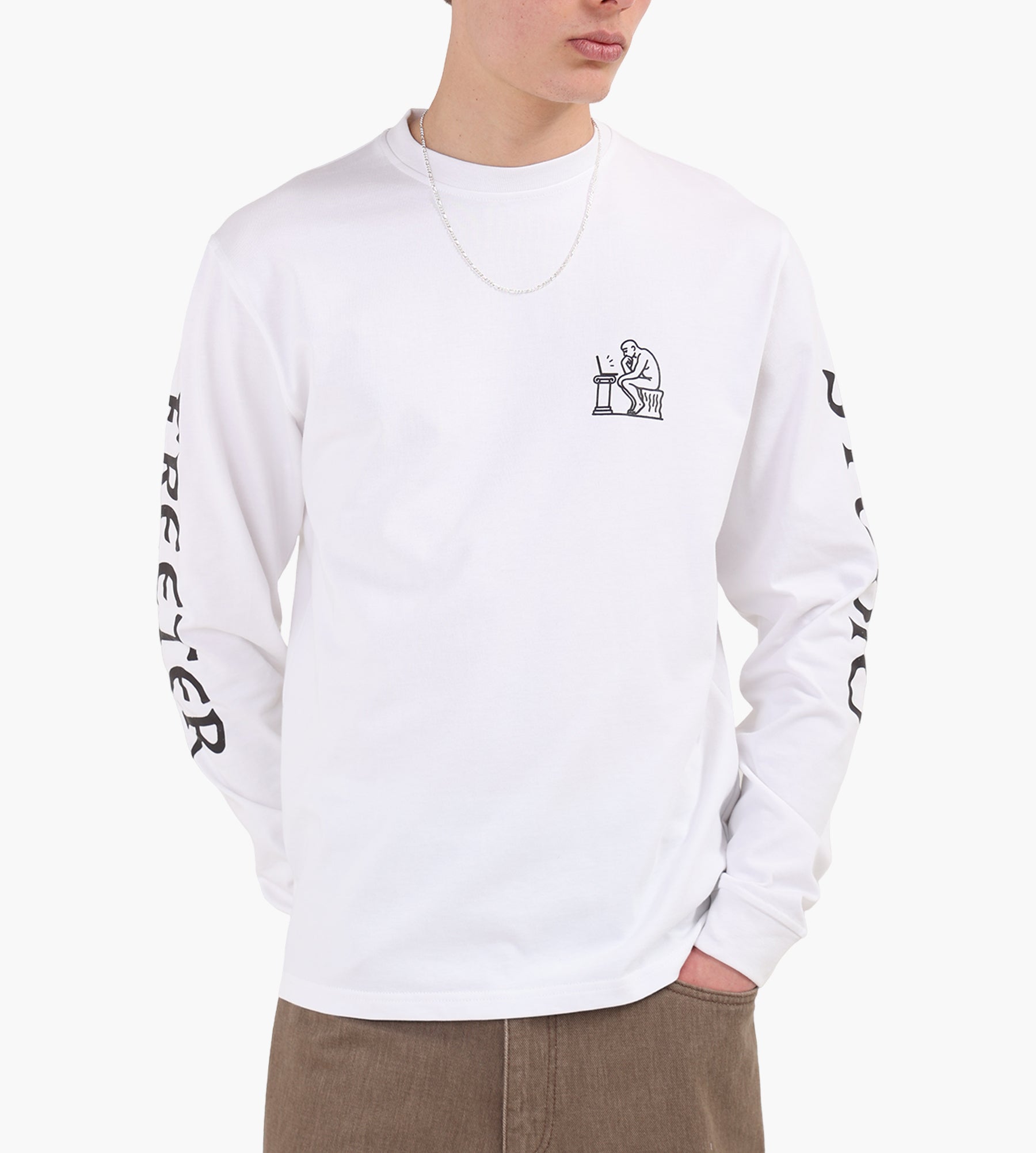 Freeter Thinker Longsleeve White