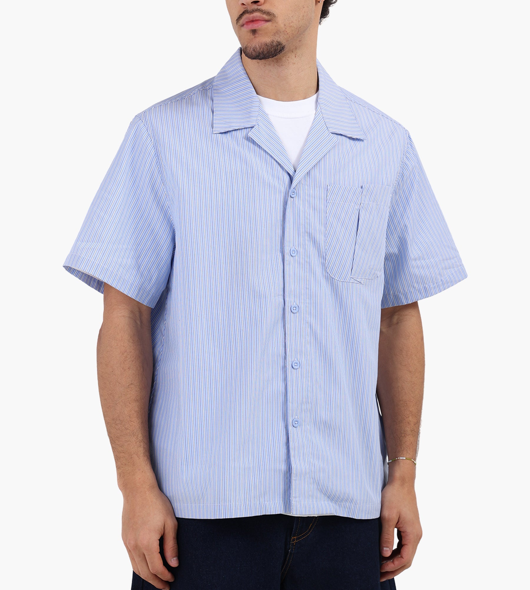 Arte Antwerp Fold Pocket Shirt Striped