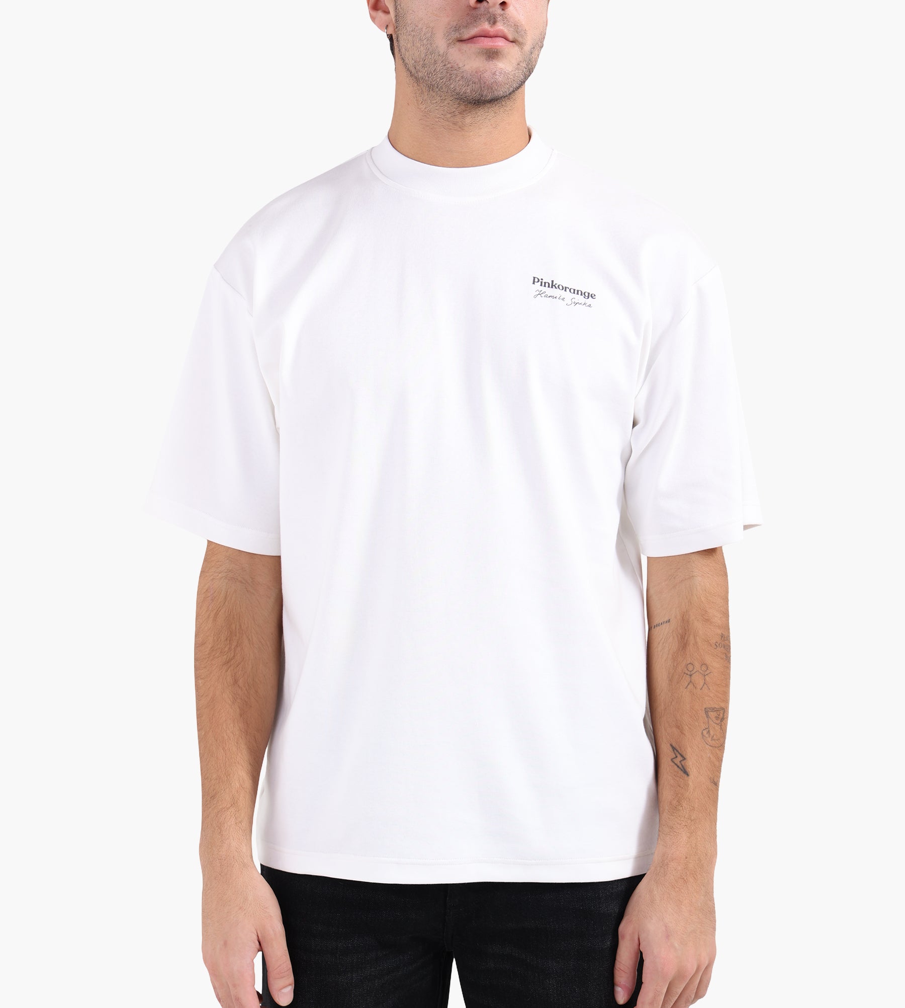 Pinkorange Saxifrage T-shirt Off-white