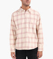 Corridor Pigment Dyed Waffle Long Sleeve Shirt Natural
