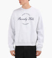 Sporty & Rich Beverly Script Crewneck Heather Gray Navy
