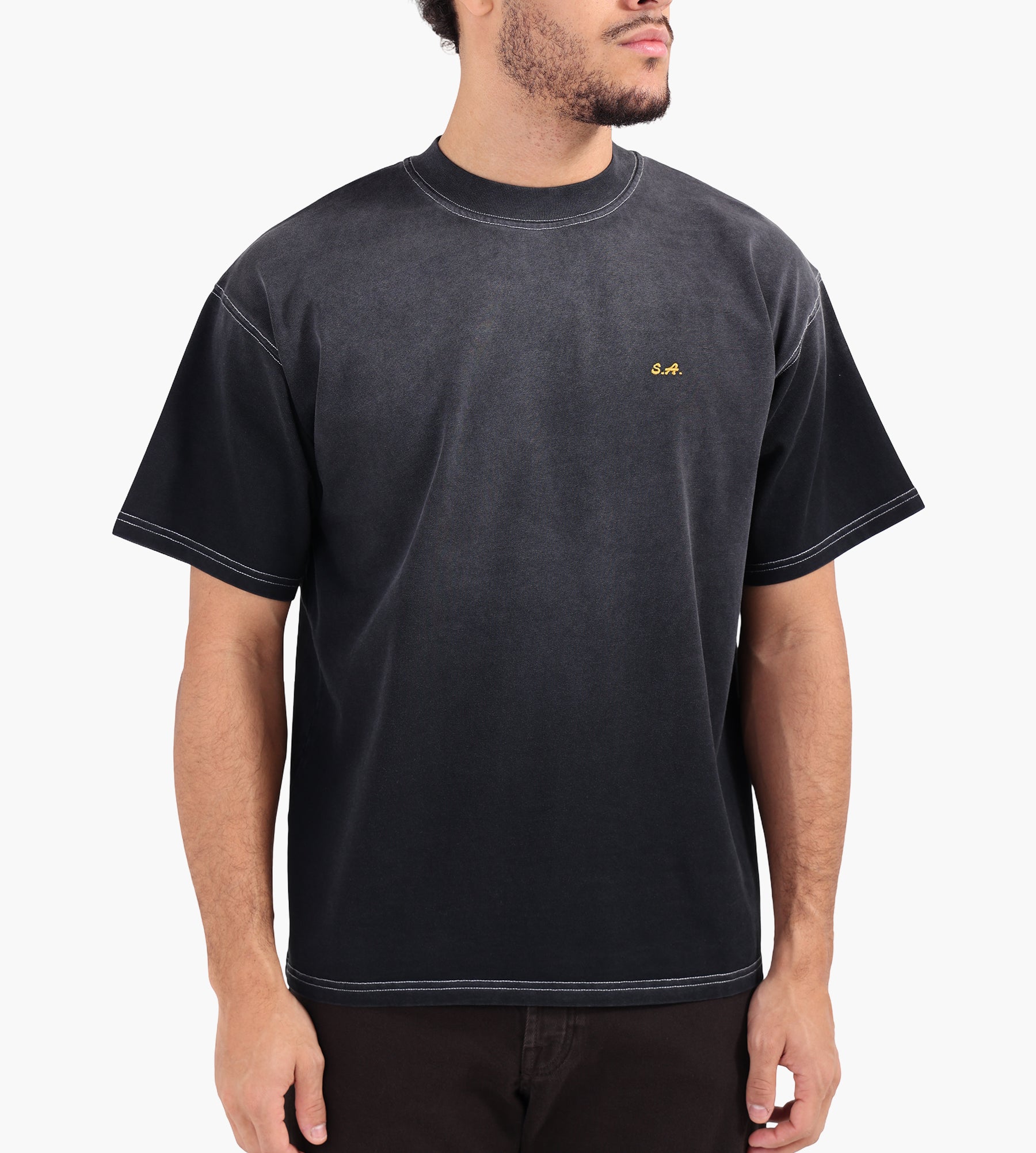 Service Area Fight Club T-Shirt Faded Black