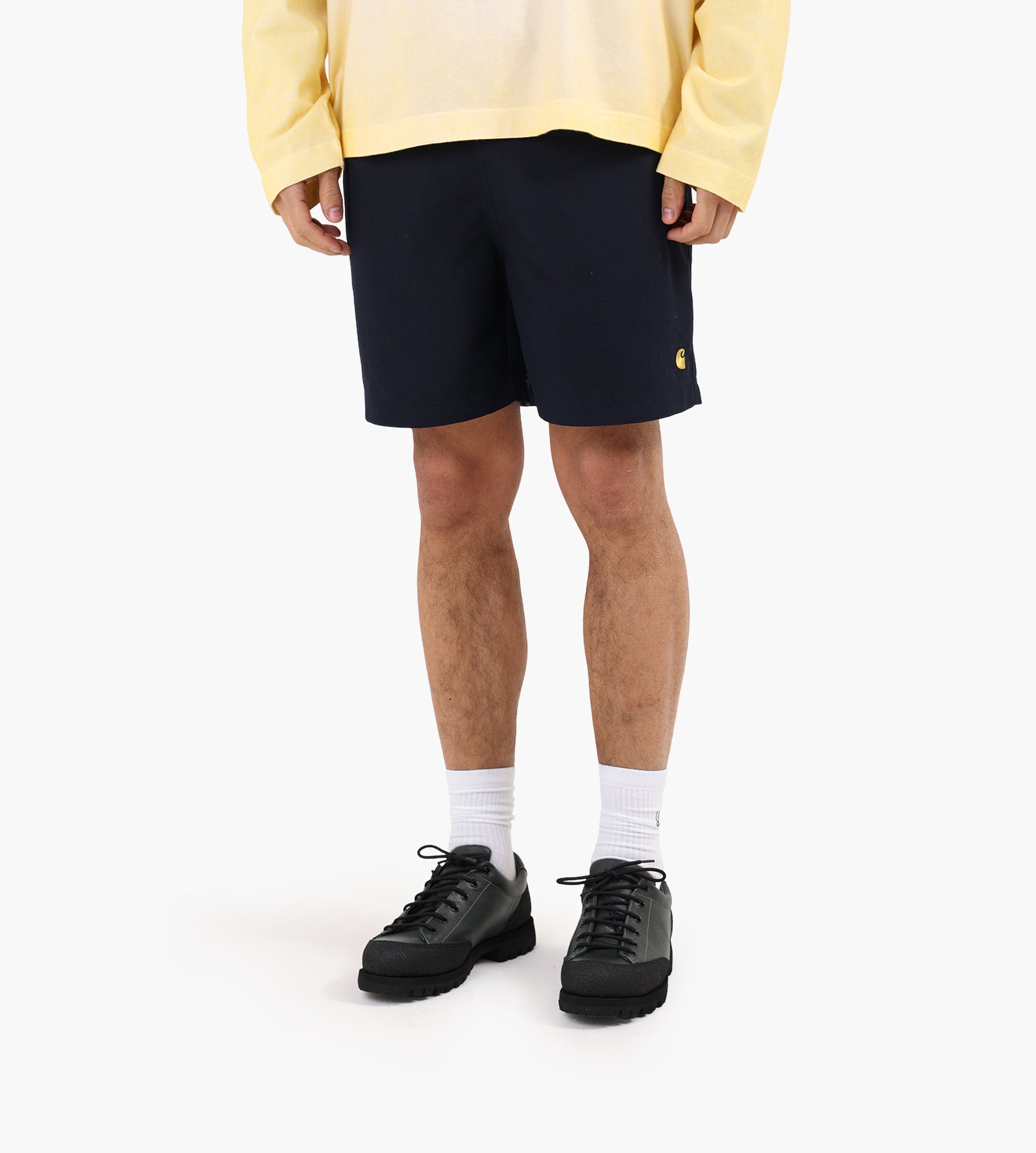 Carhartt WIP Chase Swim Trunks Dark Navy Gold