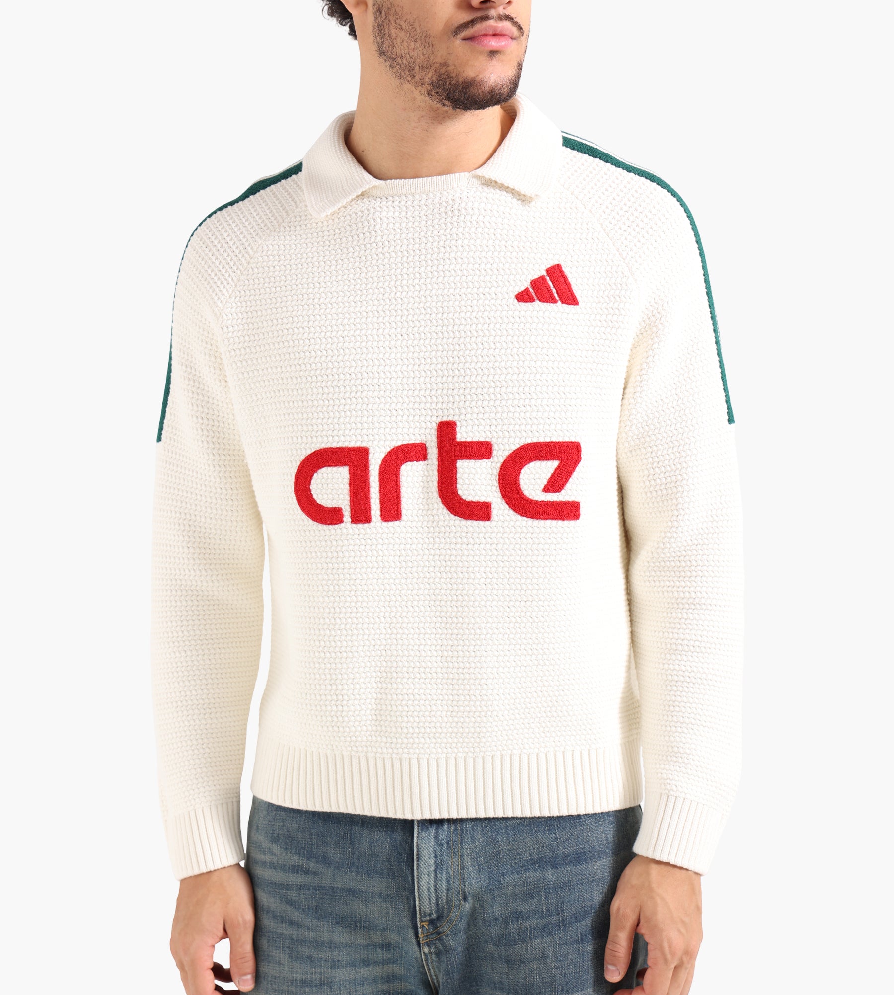 Adidas x Arte Knit Longsleeve Jersey White Cgreen