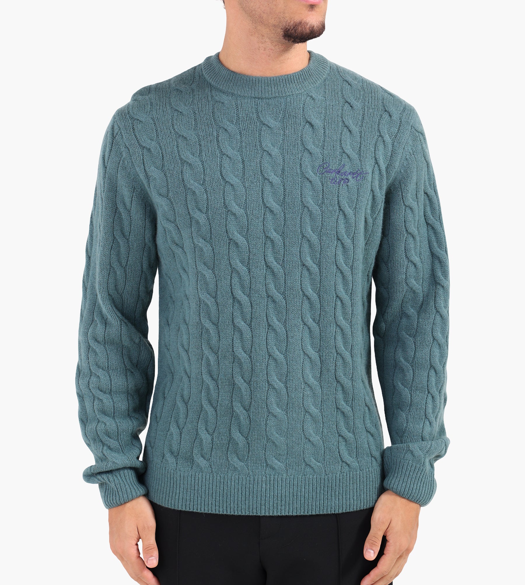 Carhartt WIP Signature Sweaterer Silver Pine Jupiter