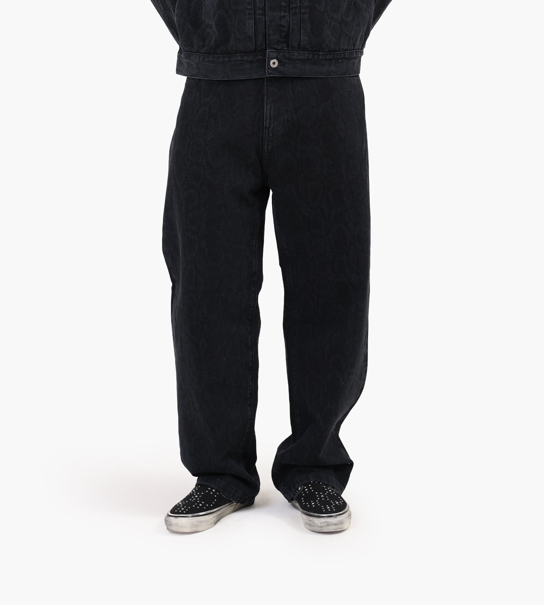 Carhartt WIP Snake Landon Pant Snake Camo Black Heavy Stone Wash