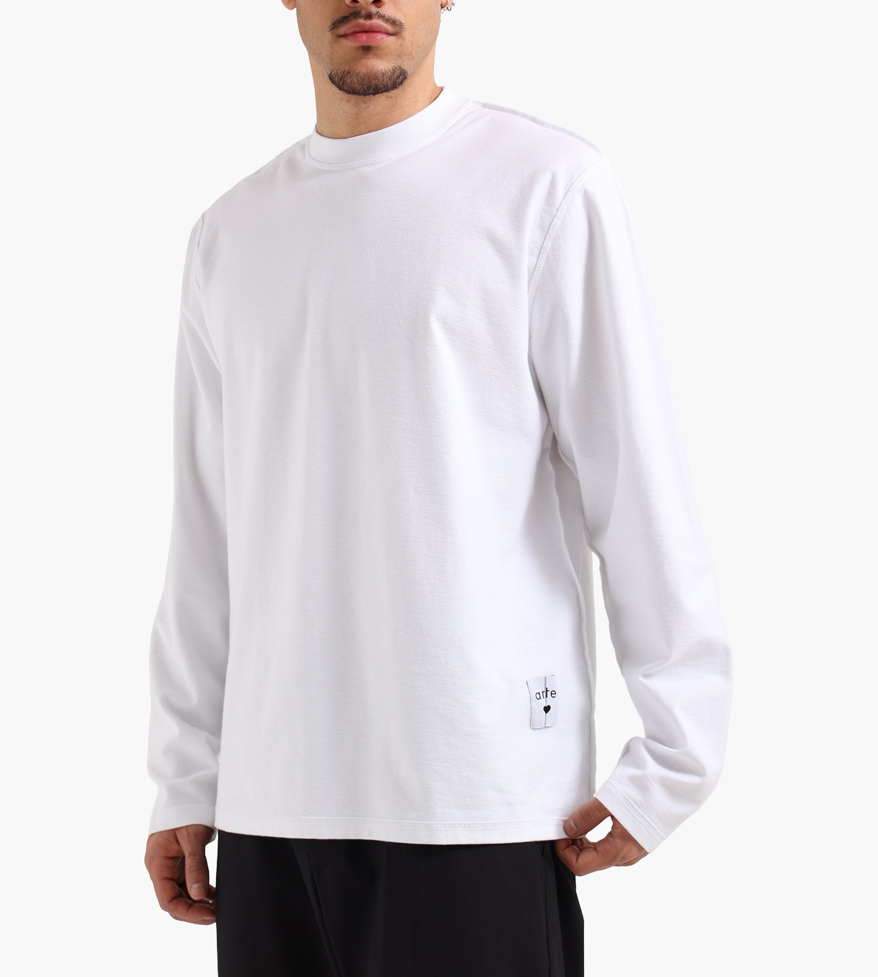 Arte Antwerp Reversible Label Longsleeve White