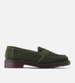 Dr. Martens Delapre Penny Loafer Field Green Repello Calf Suede Mb