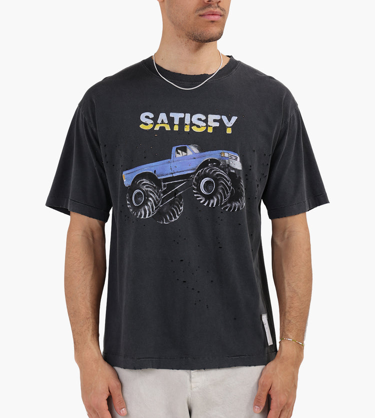 Satisfy MothTech T-Shirt Aged Black 00A21