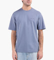 NN.07 Nat Logo Tee 3457 Stone Blue