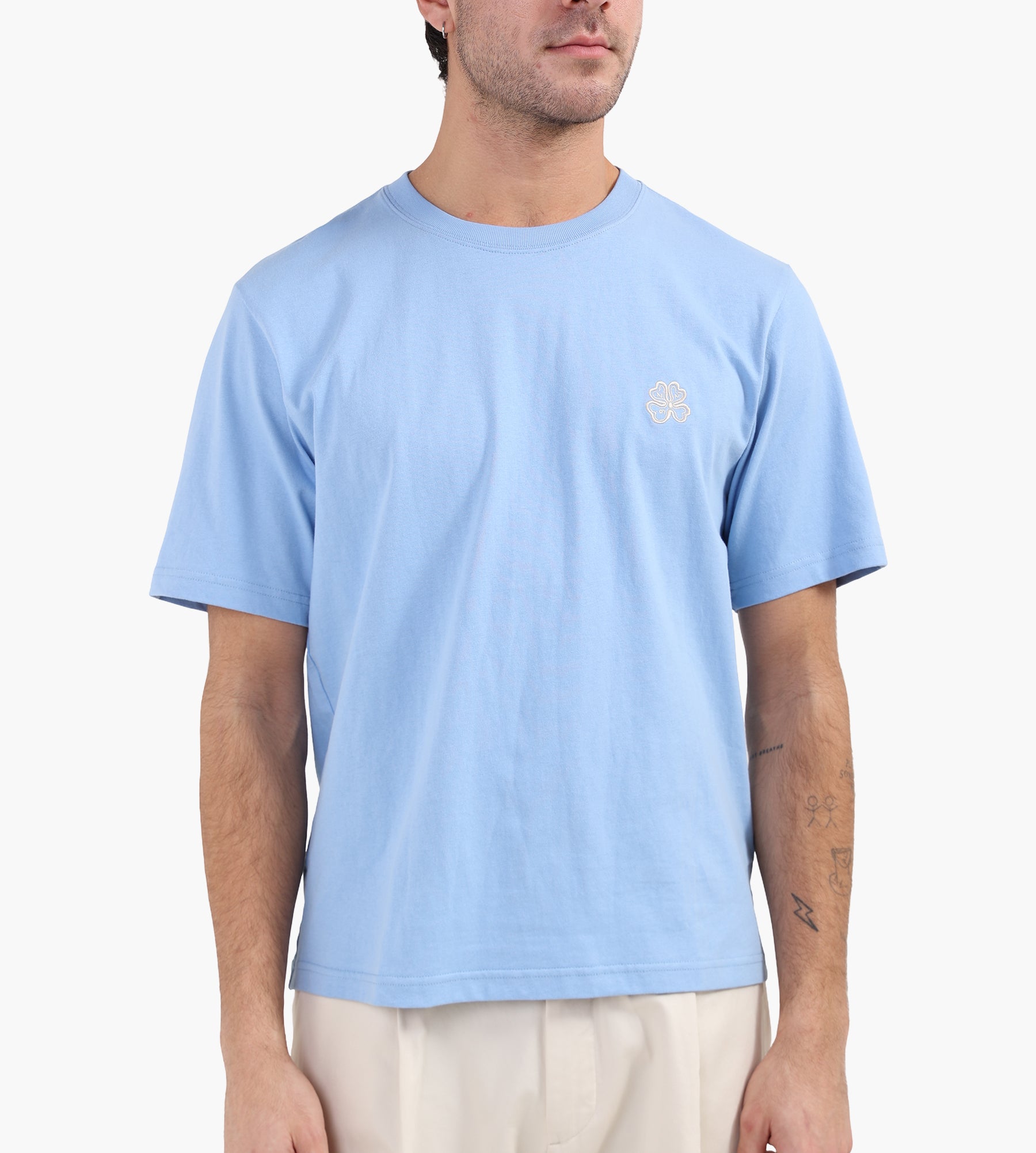 NN.07 Jett Tee Embro 30026 Cerulean - NN.07 - Clothing