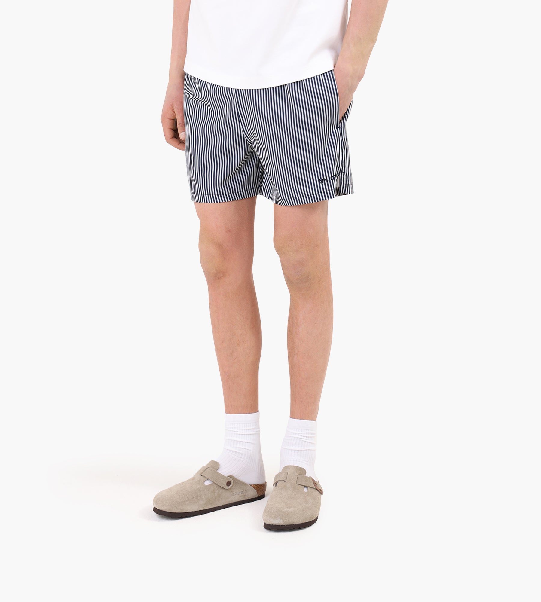 NN.07 Holiday Shorts 10039 Navy Stripe