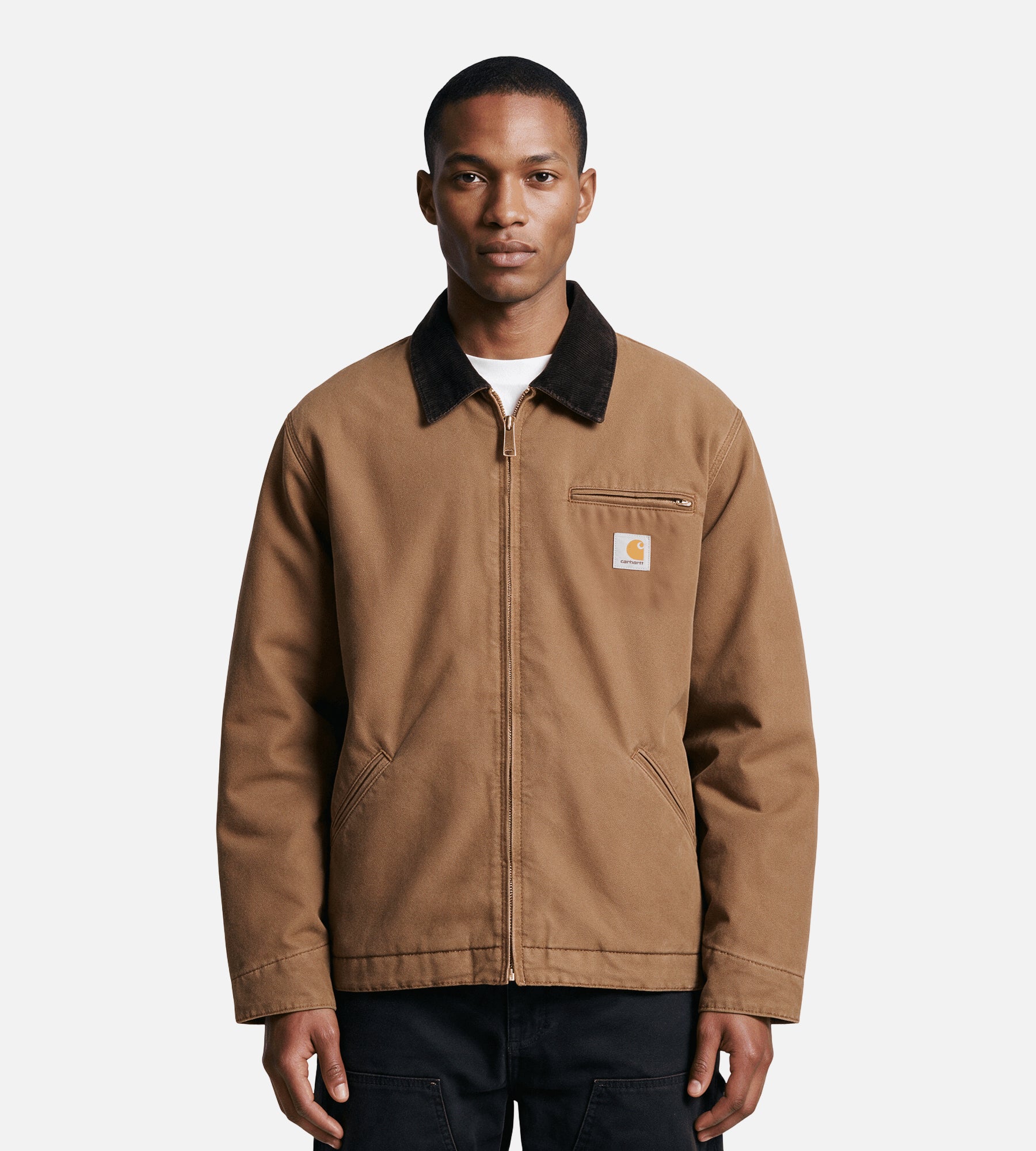 Carhartt WIP OG Detroit Jacket Wip H Brown Tobacco Stone Canvas