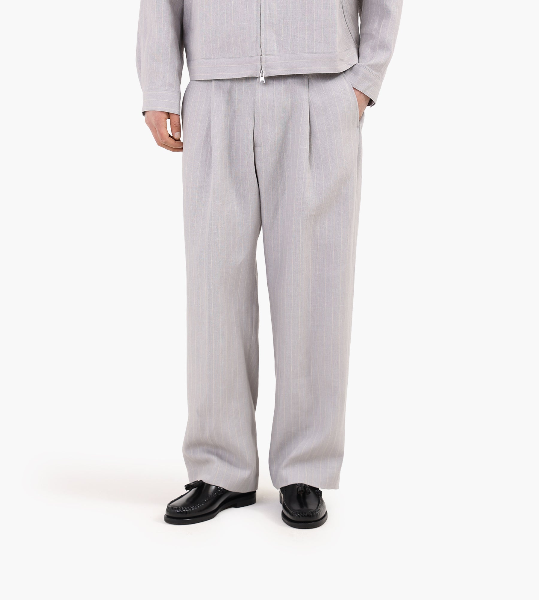 NN.07 Kay Trousers 1455 Grey Stripe