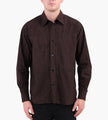 Norse Projects Ole Fatigue Cotton Tencel Shirt Espresso