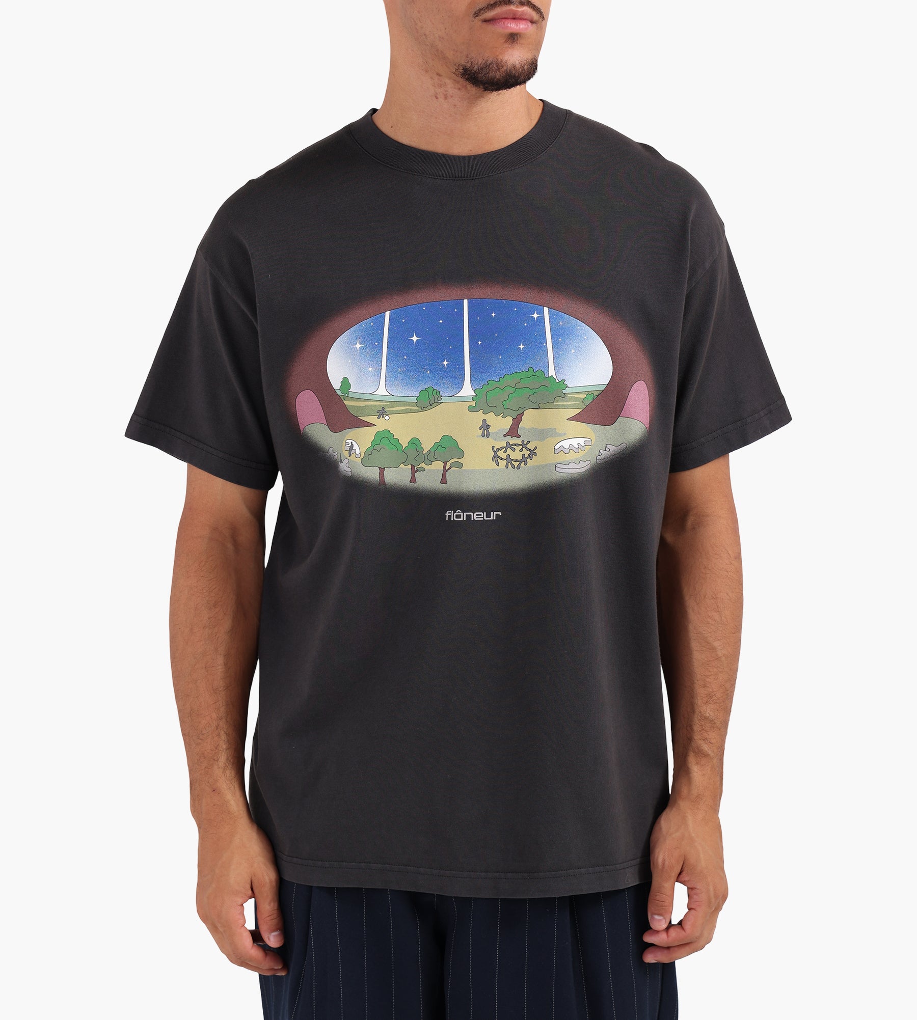 Flâneur Stardome T-Shirt Black