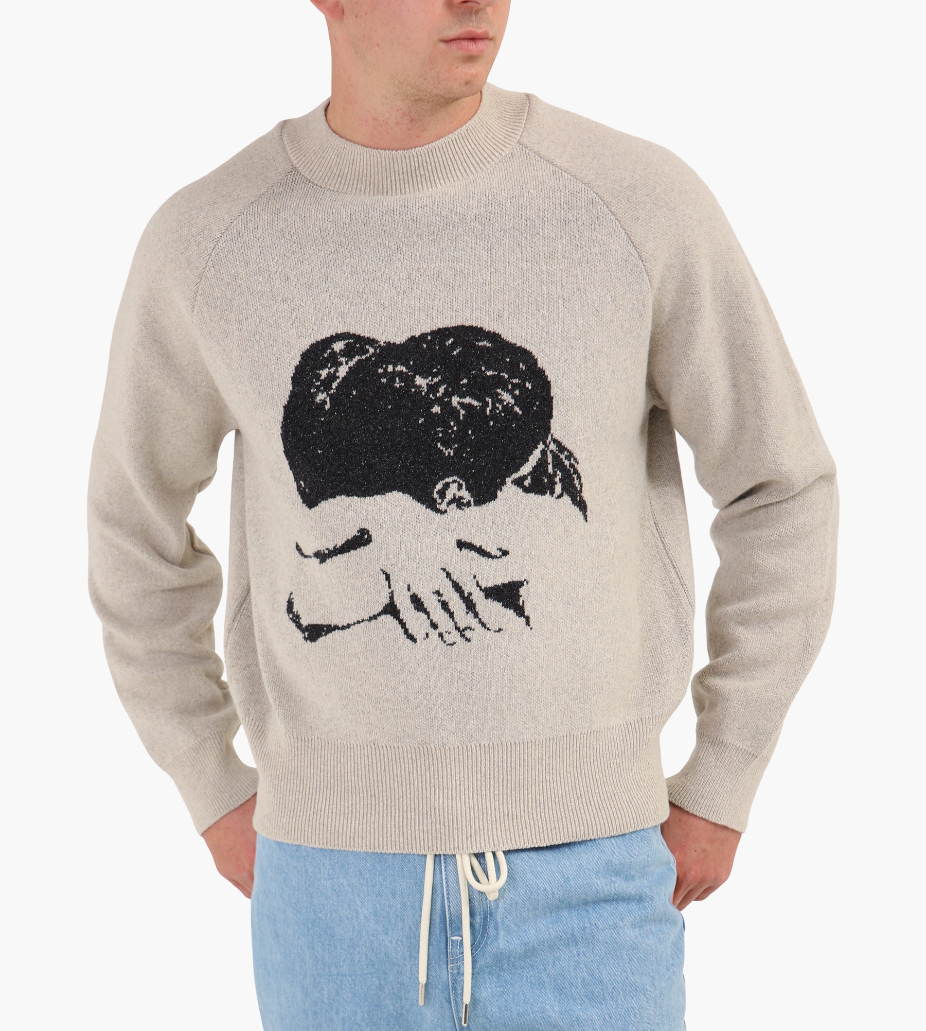 Carne Bollente Your Warm Embrace Knit Sweater Beige