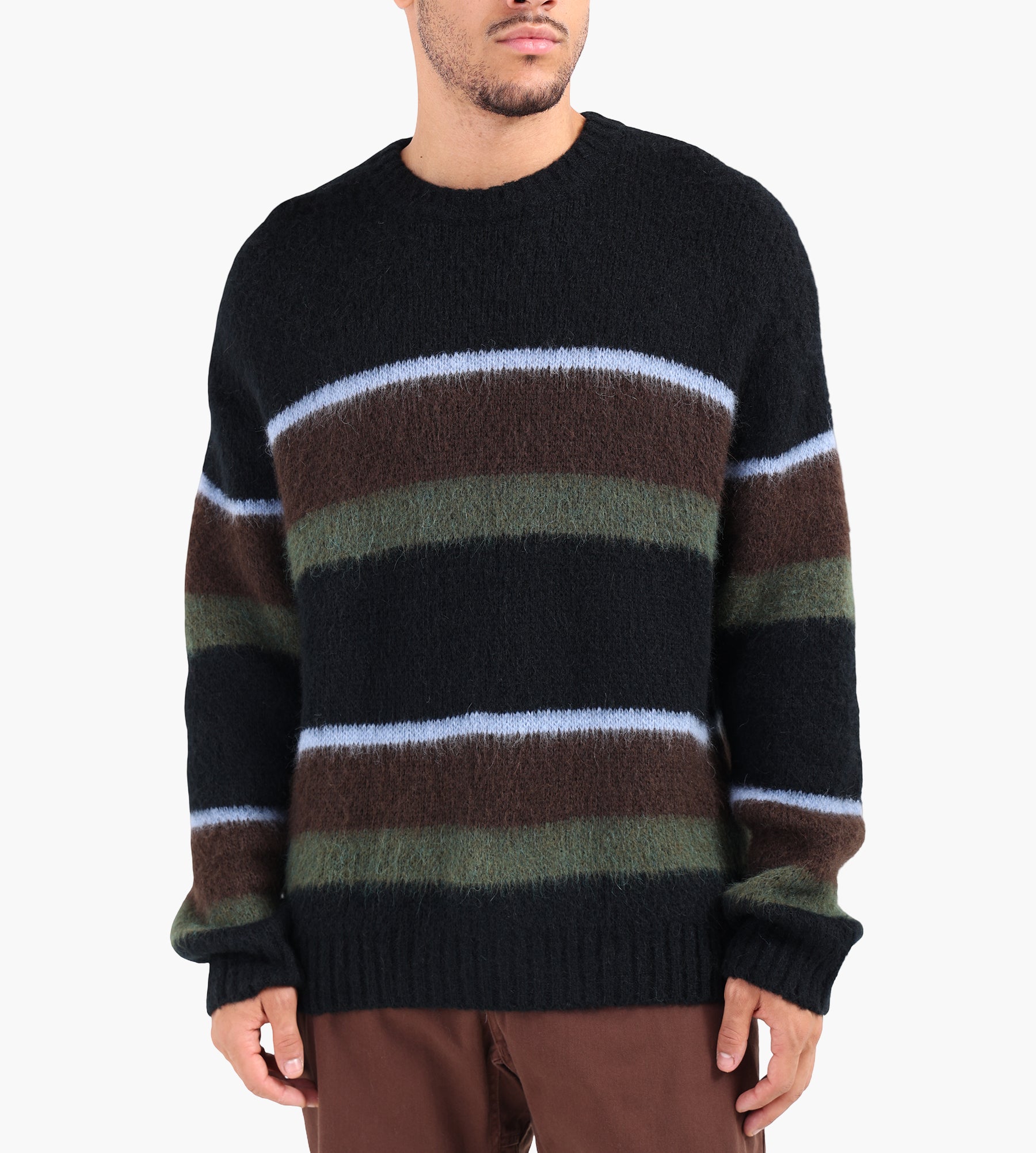 Carhartt WIP Merton Sweaterer Sundling Stripe Palisander