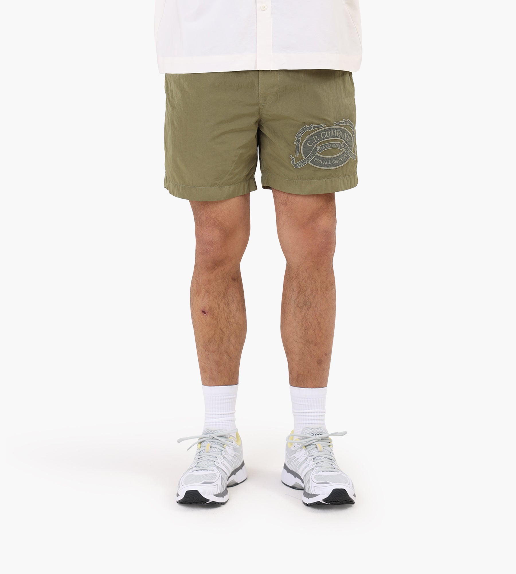 C.P. Company Beachwear Boxer In Eco-Chrome R Moss Gray