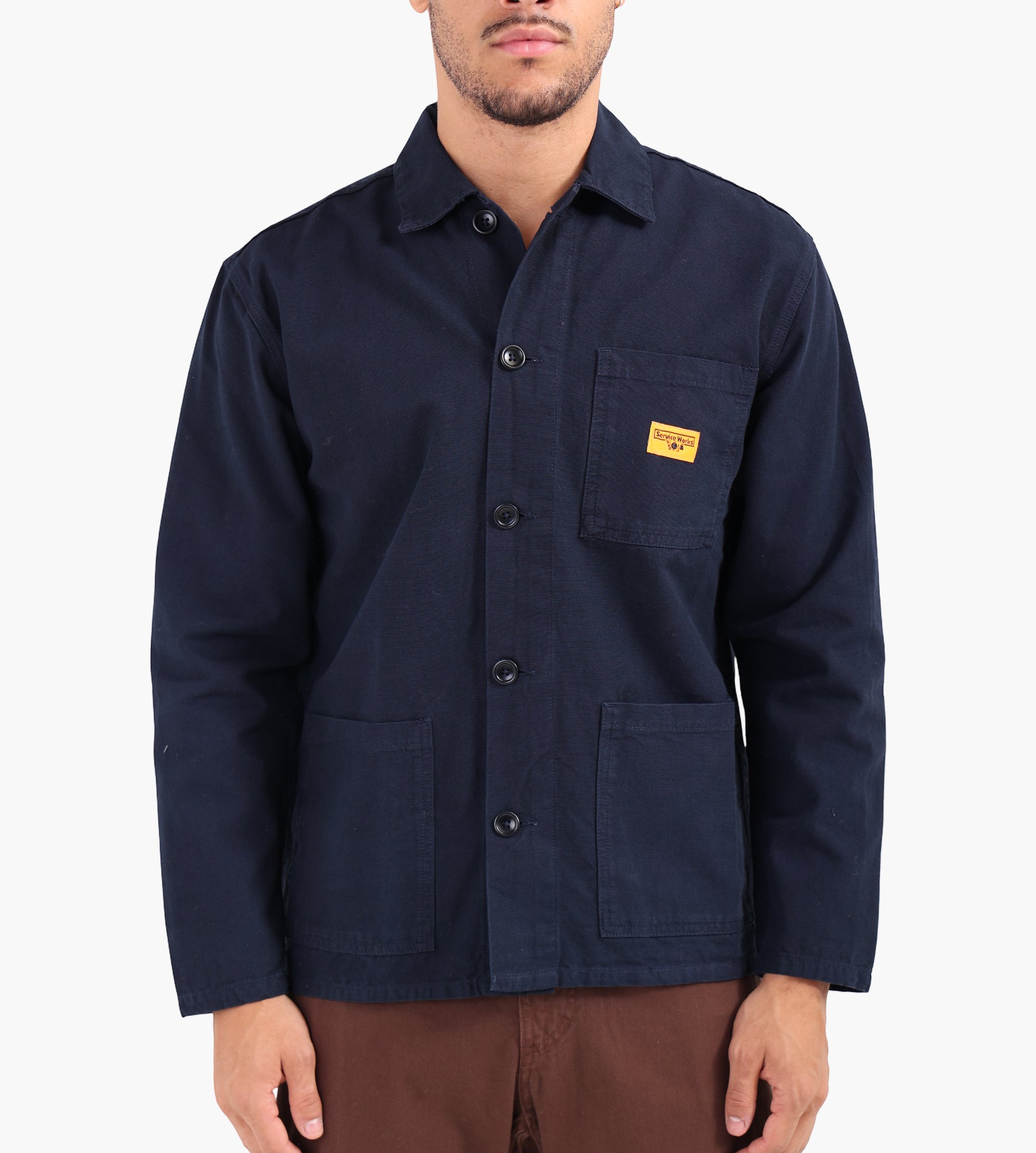 Service Works Canvas Chore Shirt Dark Navy