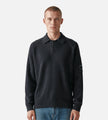 C.P. Company Chenille Cotton Polo Sweater Total Eclipse