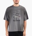 Won Hundred Houston Casino T-shirt M Washed Steel Grey