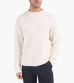 OLAF Textured Boxy Knitted Crewneck Off White