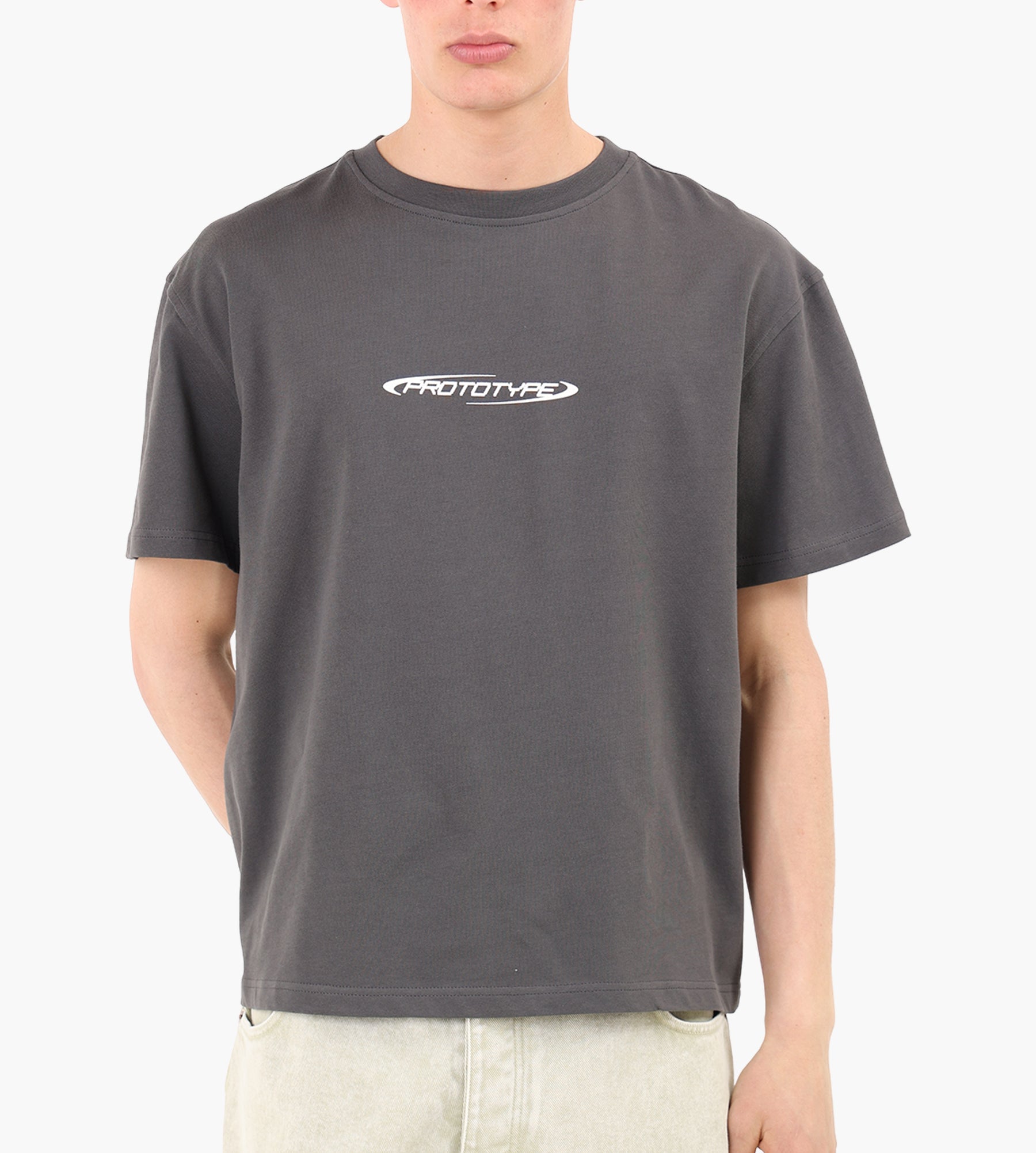 KA_YO Boxy Logo T-Shirt Off Black