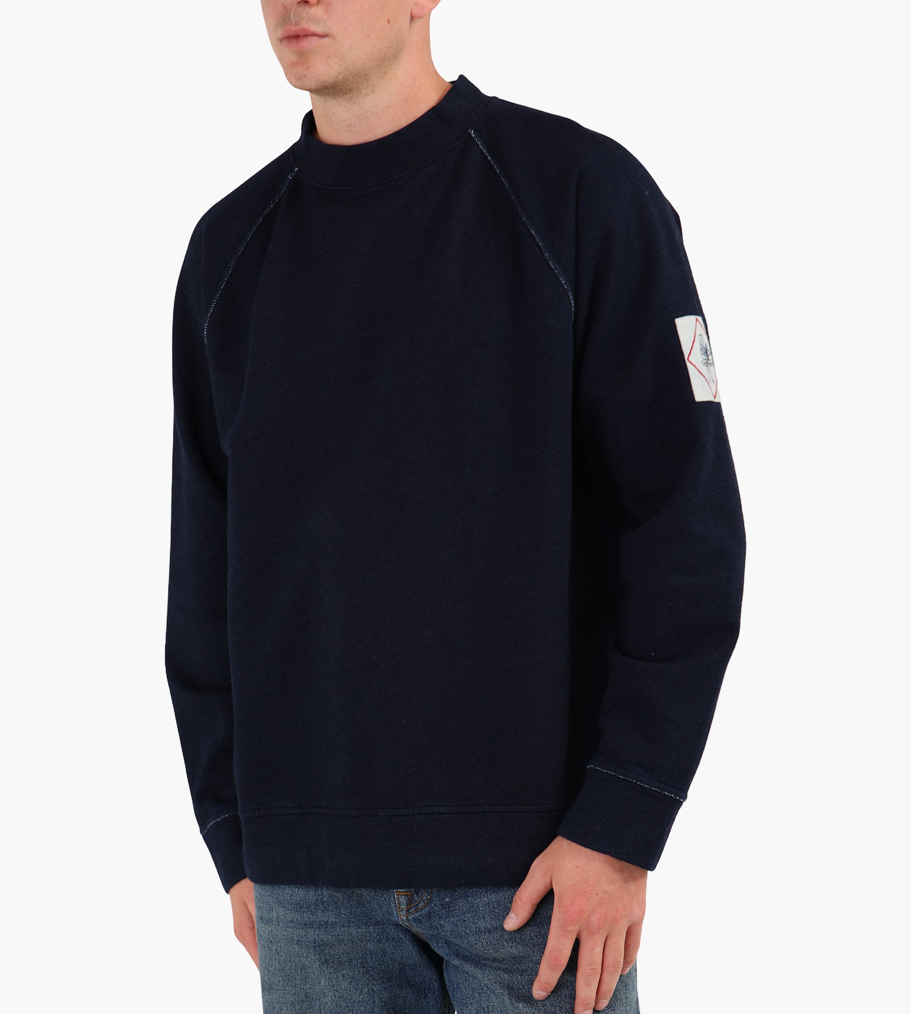 C.P. Company Brushed Indigo Fleece Crewneck Denim Normal Washed 40∞