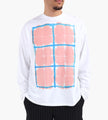 Wild Animals Pattern Pink Blue Longsleeve White