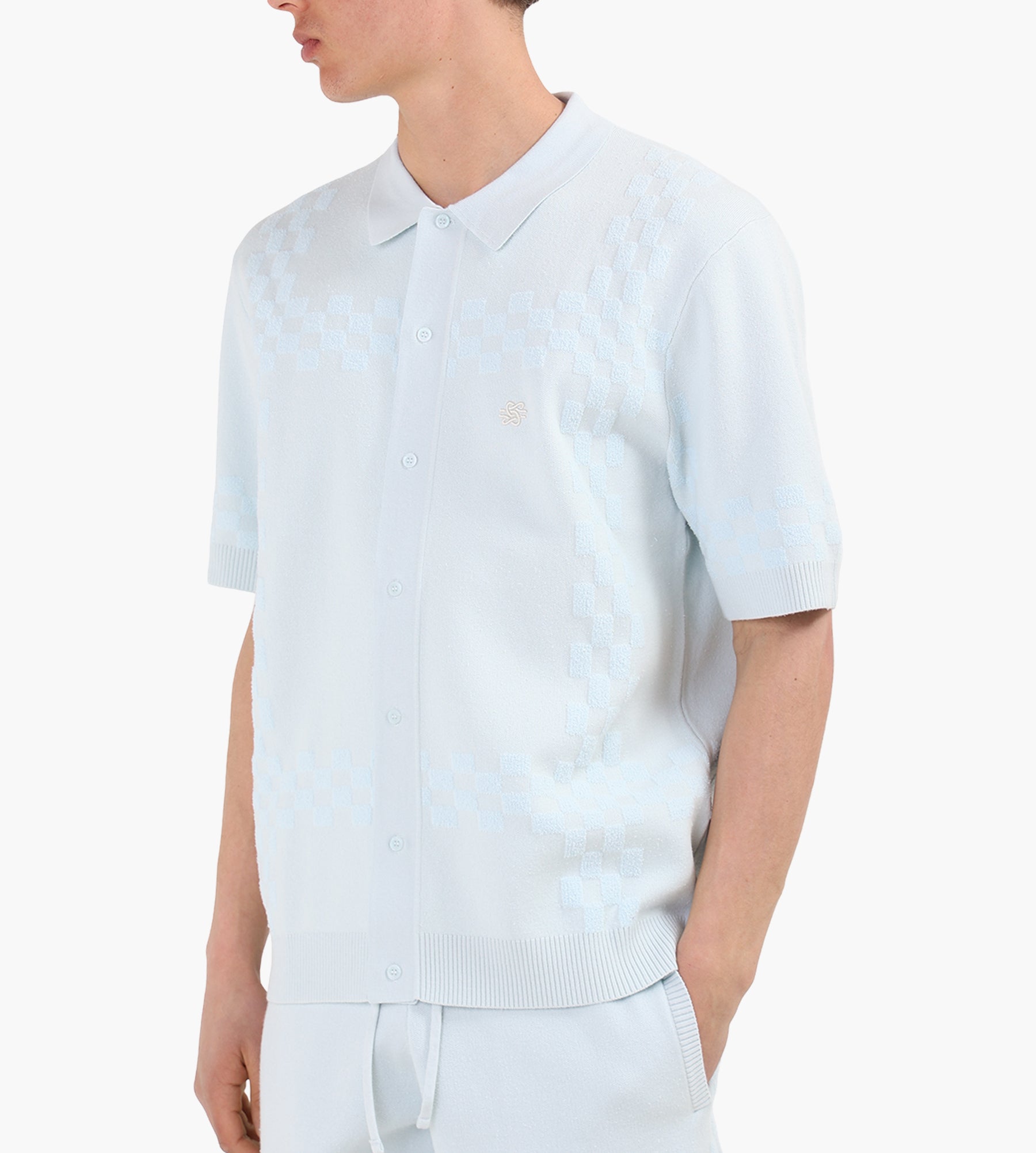 Filling Pieces Knit Resort Shirt Skyway