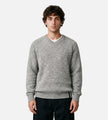 Observe V-Neck Heather Knit Sweater Ash