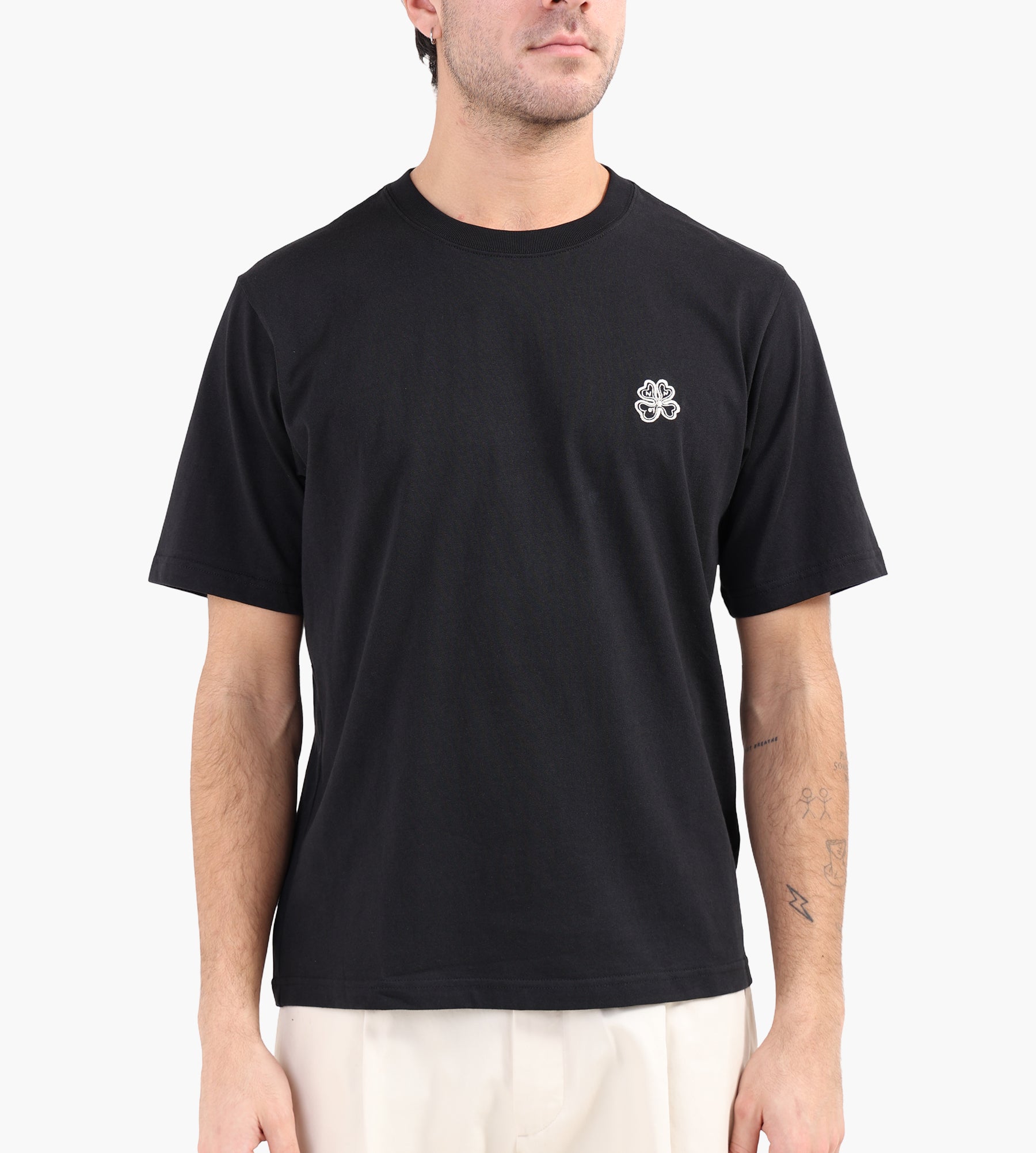NN.07 Jett Tee Embro 30026 Black - NN.07 - Clothing