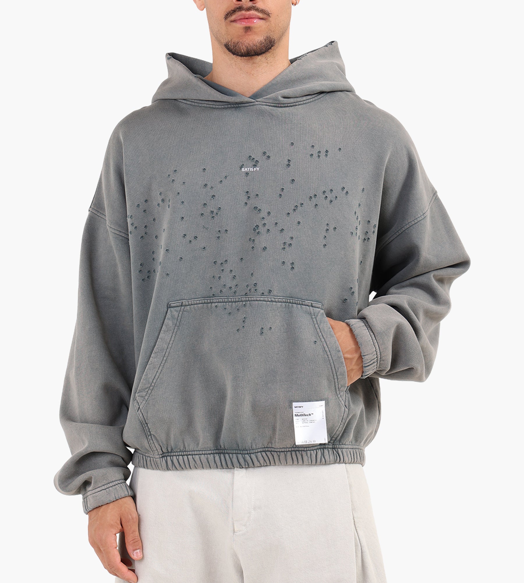 Satisfy MothTech Hoodie Faded Black