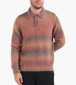 Palmes Alpaca Long Sleeve Knit Polo Brown