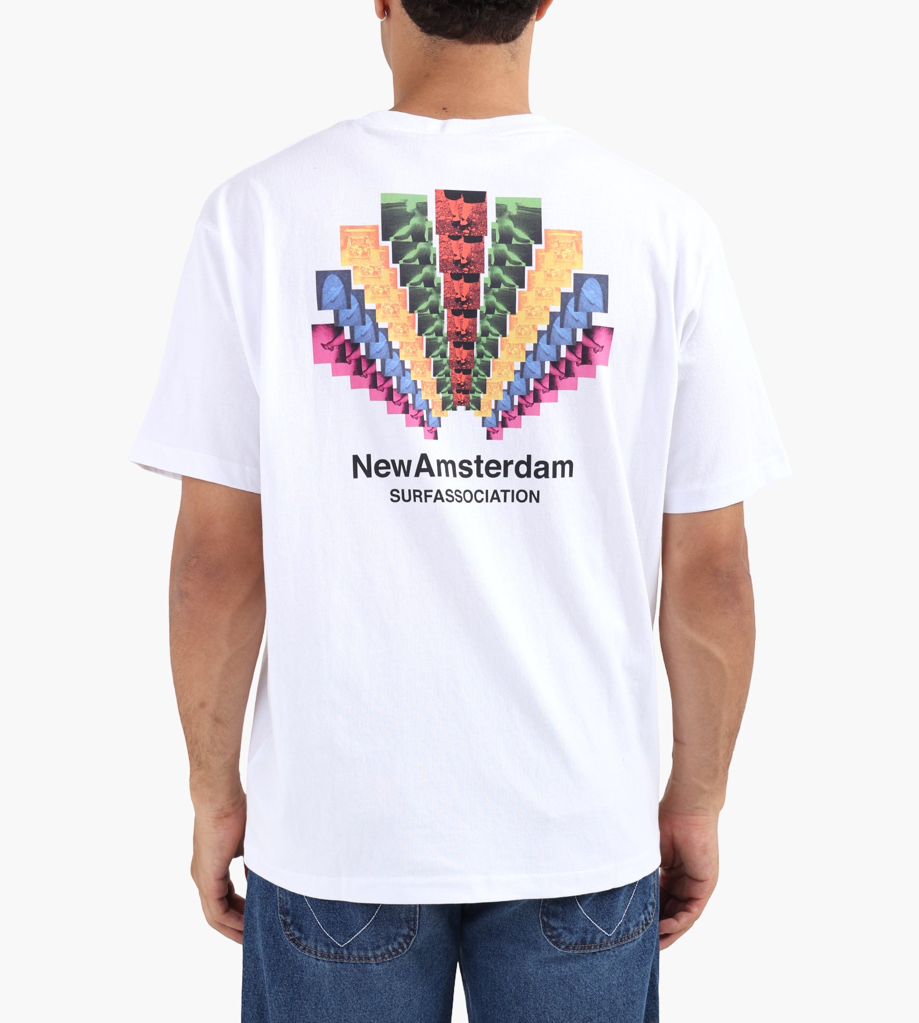 New Amsterdam Surf Association Collage Tee White