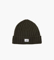 C.P. Company Accessories Knit Cap In Extrafine Merino Wool Ivy Green