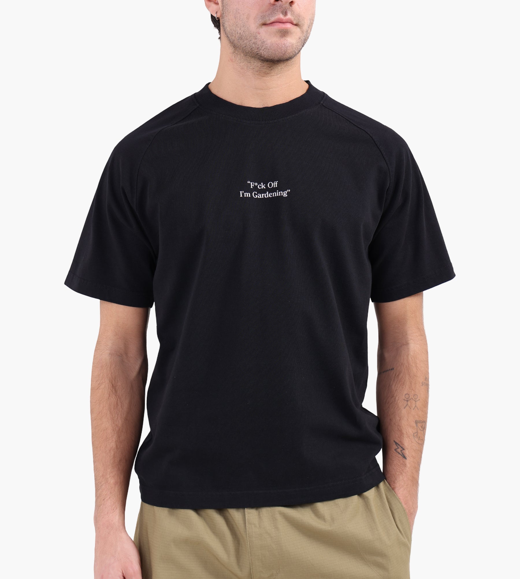 Bram's Fruit F*ck Off I'm Gardening Raglan T-shirt Black - Bram's Fruit - Clothing