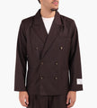 Ange Projects Double Breasted Blazer Brown