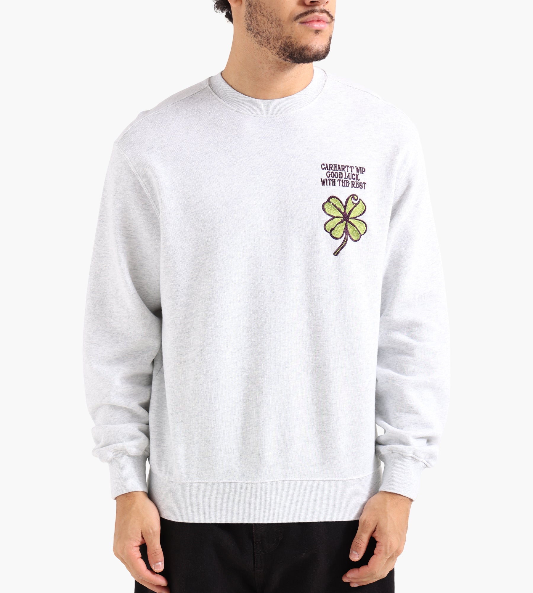 Carhartt WIP Clover Sweater Ash Heather